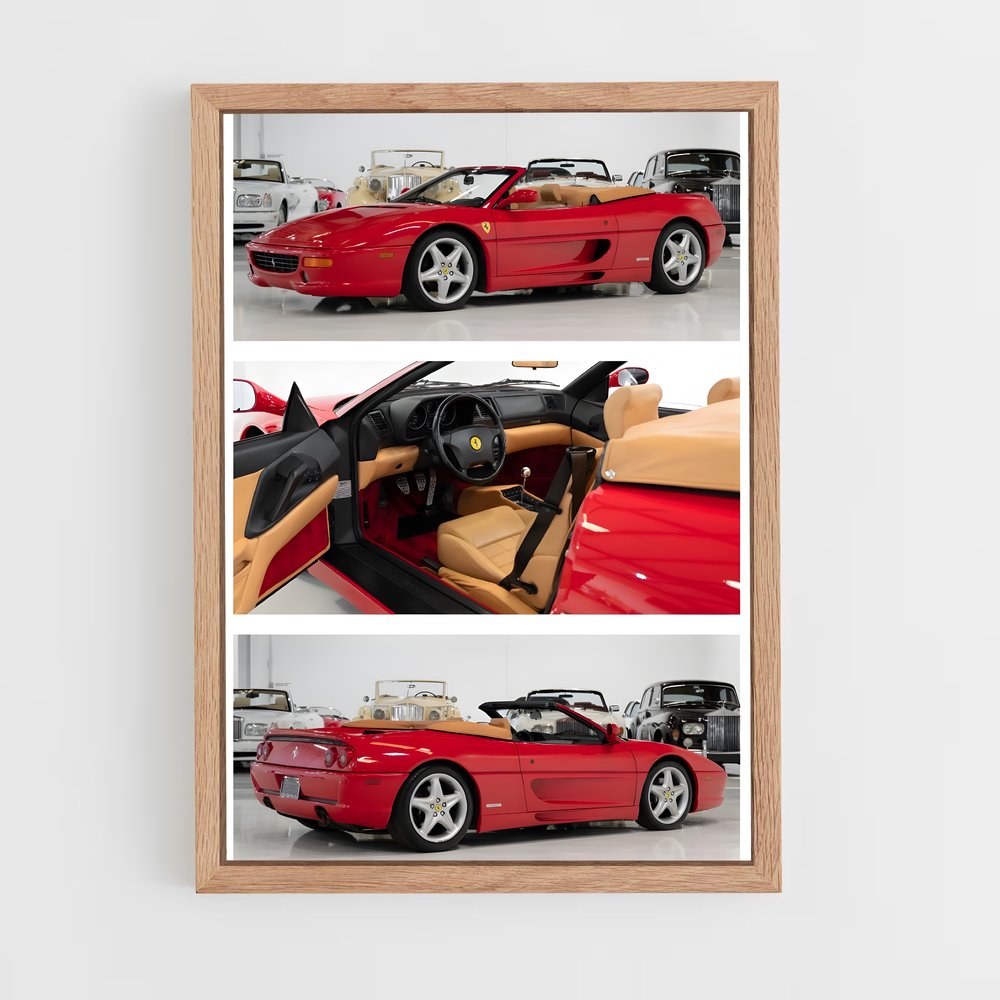 Poster F355 Spider Dream – affiche Ferrari (vue 4)